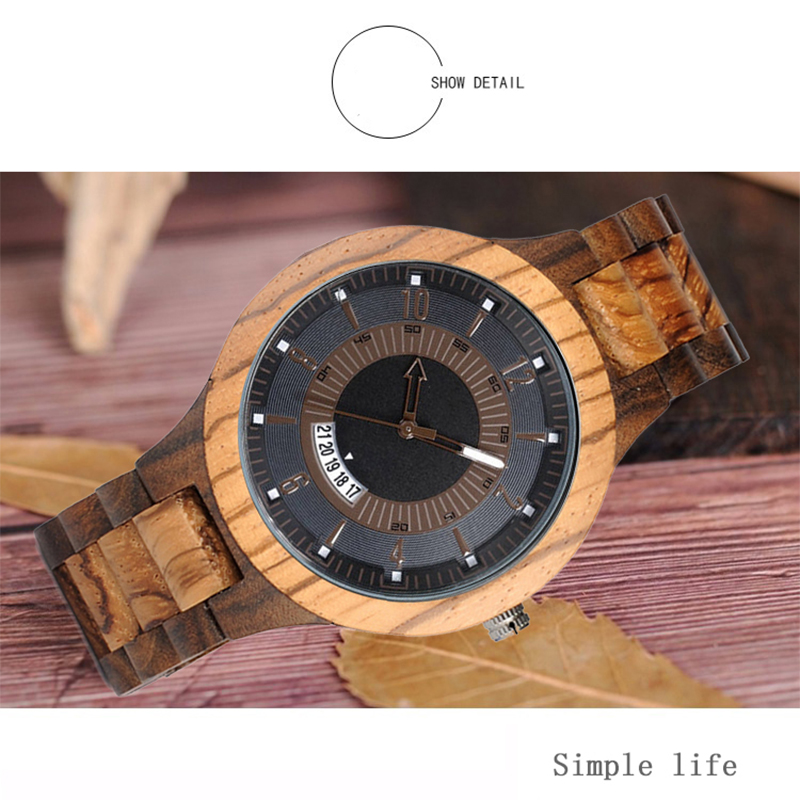 Wood Watch Men Women with Custom Logo Wood Watch Men Women with Custom Logo
