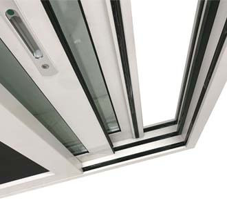 white color aluminum sliding window