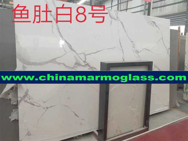 Artificial Calacatta White Marble Slabs 