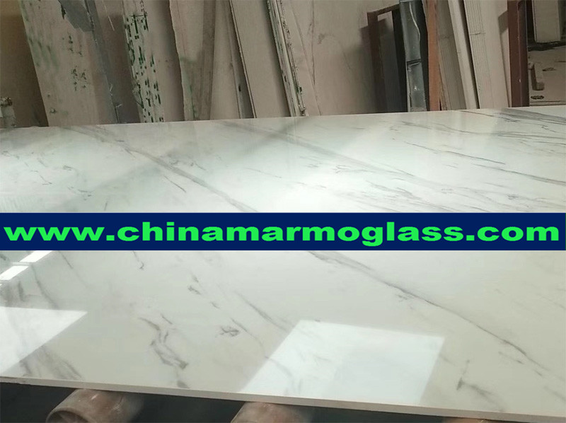 artificial calacatta white marble