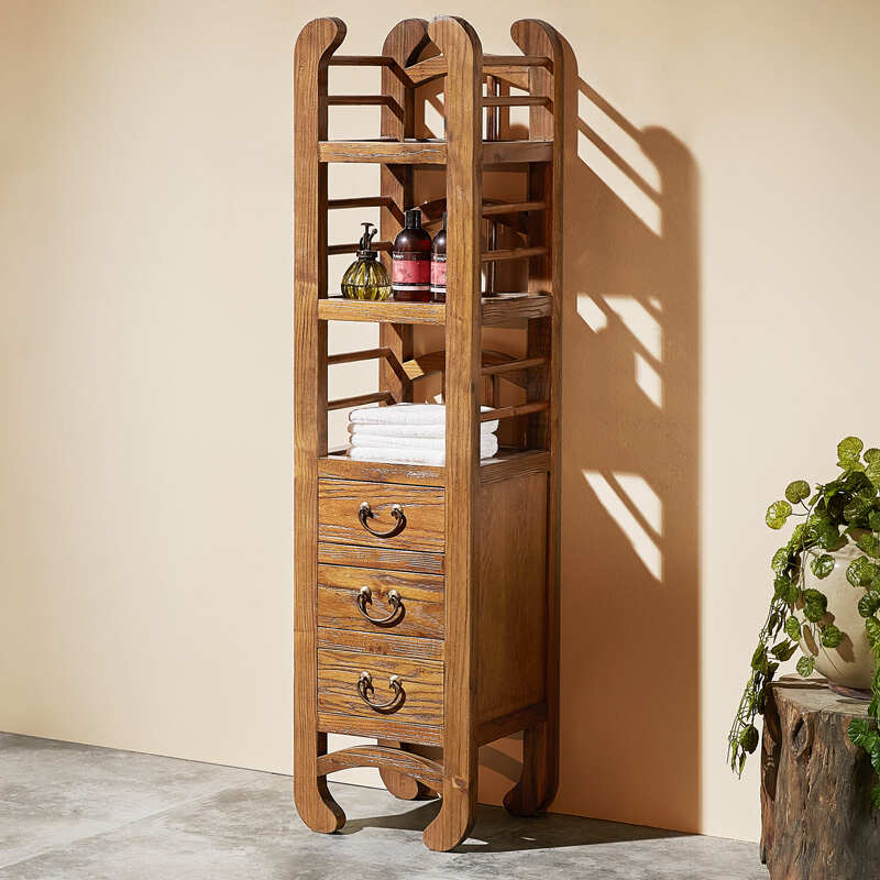 Bathroom cabinet with four drawers