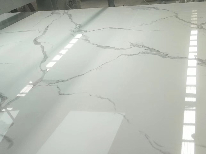 Hot Sale artificial white marble stone slab 