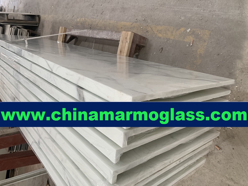 Nano glass Calacatta gold slab Nano glass Calacatta gold slab