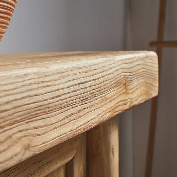 Wooden color bathroom countertop