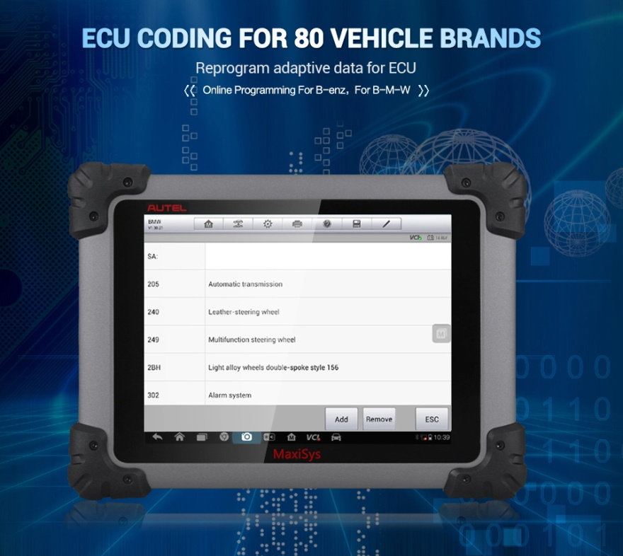 Autel MaxiSys Pro/P ECU coding