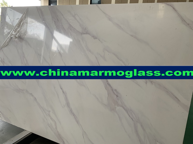 Factory Price Artificial Calacatta White Marble Artificial Marble Stone Slab 1