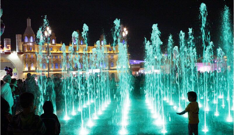 Bright Fountain Lighting