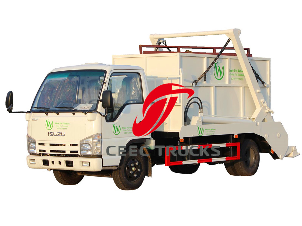 ISUZU 6CBM skip refuse truck export Asia country