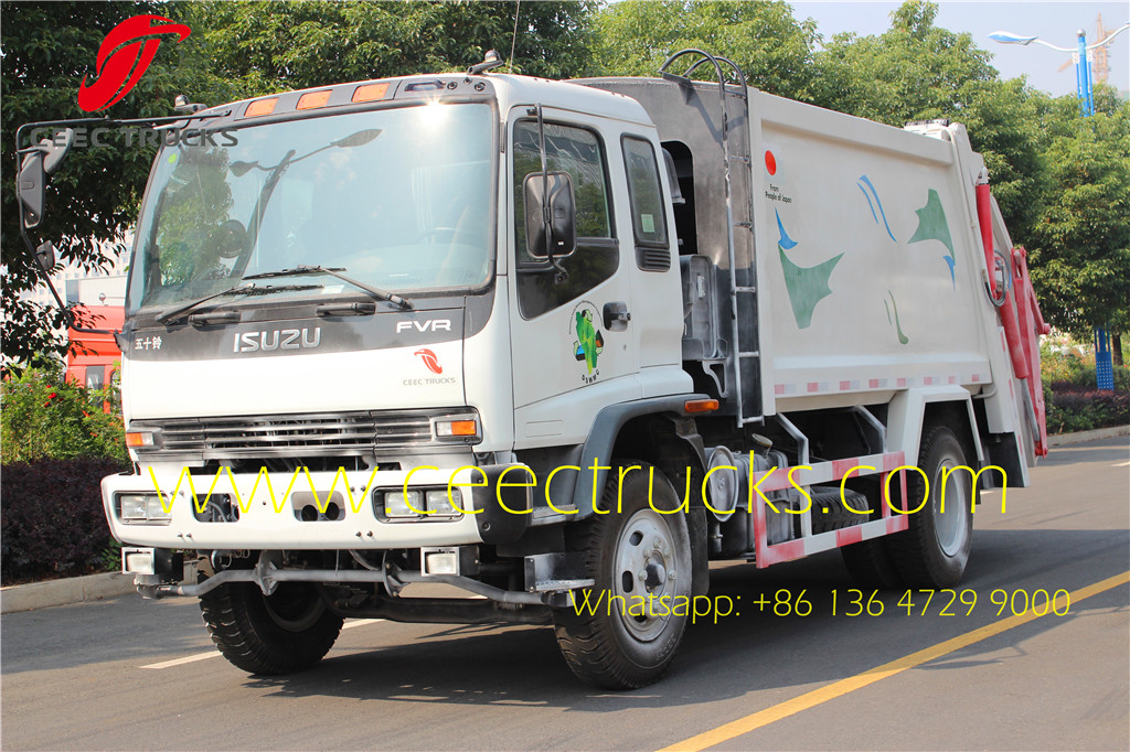 ISUZU 12 CBM rubbish collection compactor truck