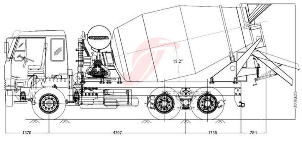 Dongfeng 10 CBM mixer truck