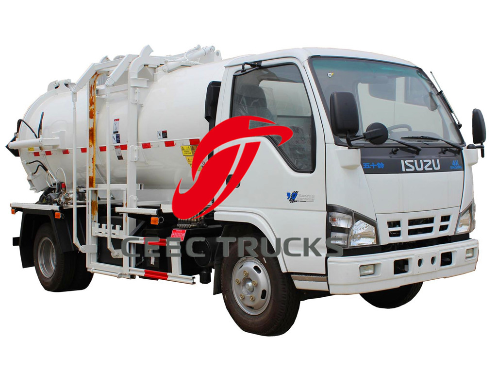 ISUZU 4-5 CBM kitchen garbage truck manfuacturer ISUZU 4-5 CBM kitchen garbage truck manfuacturer