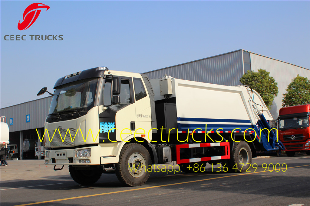 FAW 10-12 CBM garbage compactor trucks manufacturer FAW 10-12 CBM garbage compactor trucks manufacturer