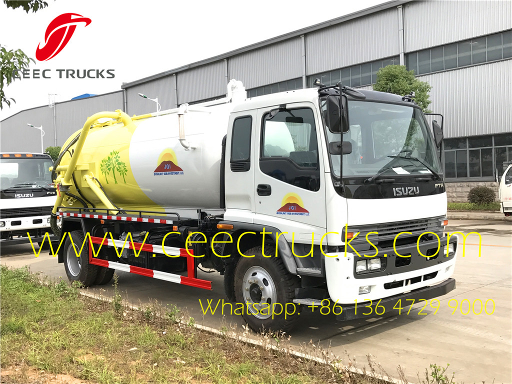 ISUZU 10000 liters cesspit emptier on sale