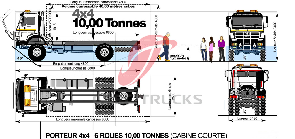 beiben chassis drawing