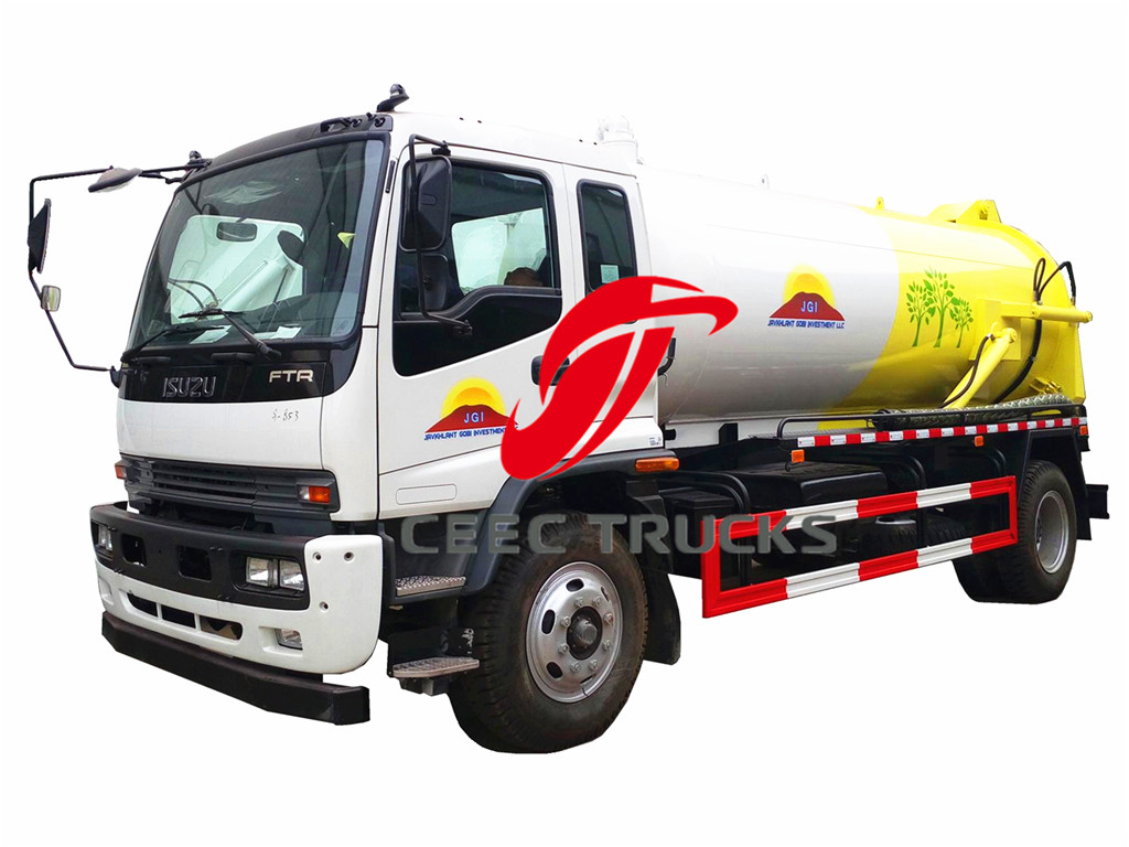 ISUZU 10CBM cesspit emptier manufacturer supply ISUZU 10CBM cesspit emptier manufacturer supply