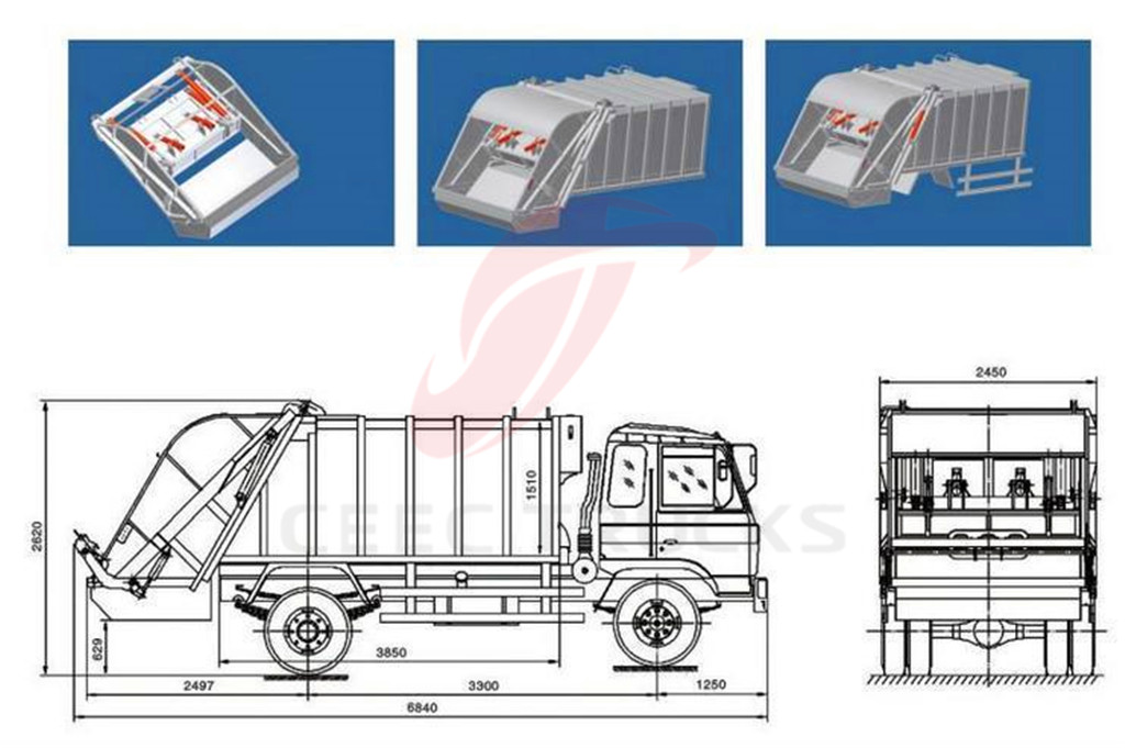 ISUZU 12 CBM compactor trucks ISUZU 12 CBM compactor trucks
