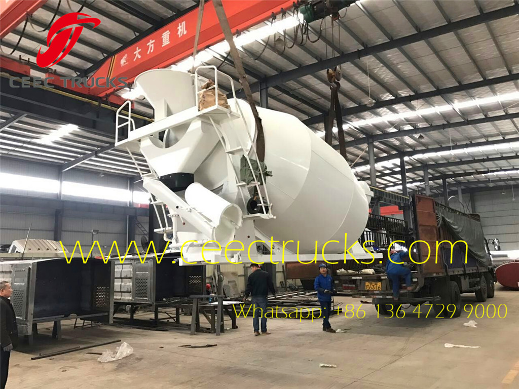 8CBM concrete mixer truck up body export Kenya 8CBM concrete mixer truck up body export Kenya