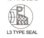 Triple Lip Seal Bearing UCX09 L3