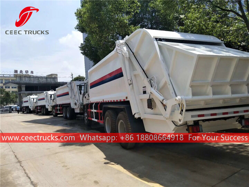 30 units ISUZU rear load refuse trucks were exported to Haiti 30 units ISUZU rear load refuse trucks were exported to Haiti