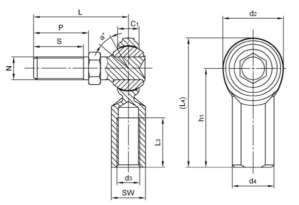 Inch Rod Ends CF10TY