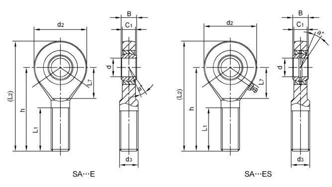 SA35ES Metric Rod Ends SA35ES Metric Rod Ends