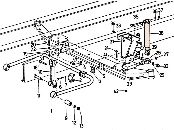 HOWO Rear Overhang Shock Absorber Assembly WG1642440085