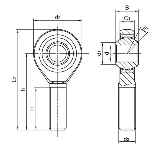 Rod End Bearings COS10