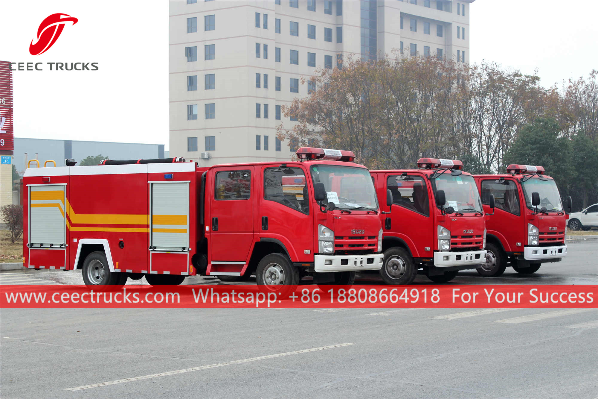 3 units ISUZU Fire rescue trucks were delivered 3 units ISUZU Fire rescue trucks were delivered