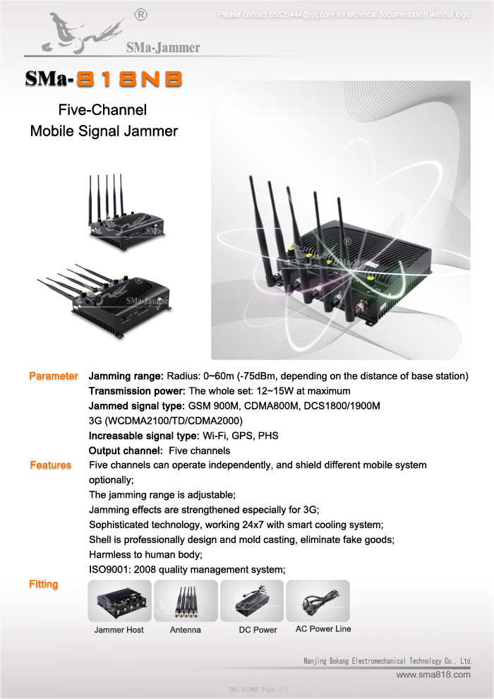 Adjustable Signal Jammer Adjustable Signal Jammer