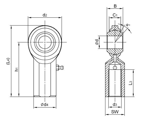 CF10 Inch Rod End Bearings