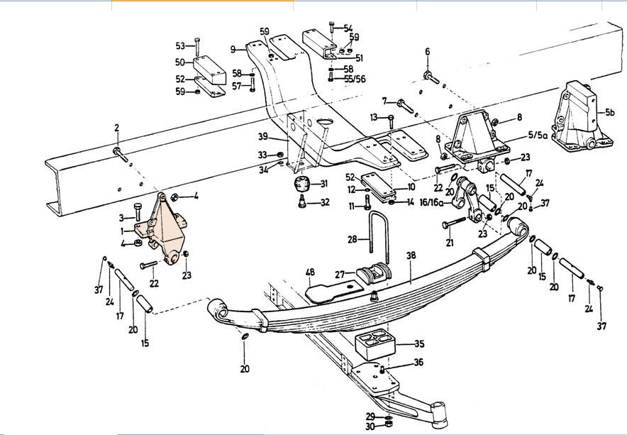 SINOTRUK Spring Front Support WG9125520310