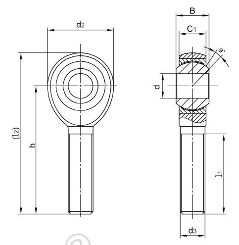 SJM7T Stainless Steel Rod Ends American Size