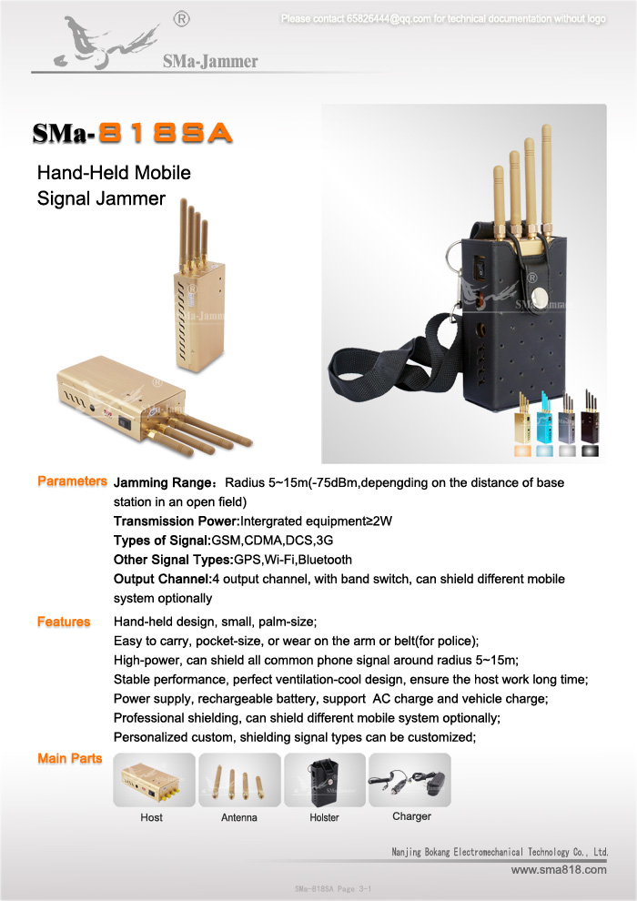 Hand-Held Signal Jammer Hand-Held Signal Jammer