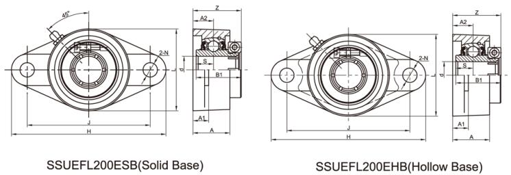 SSUEFL210 EHBStainless Steel Bearing Housing