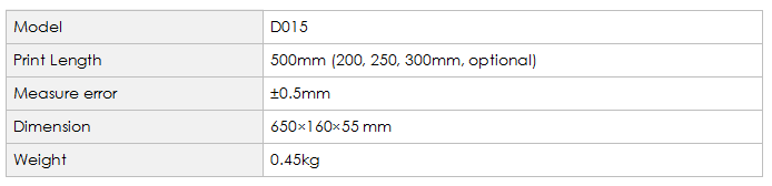 D015 Shrinkage Marking Template