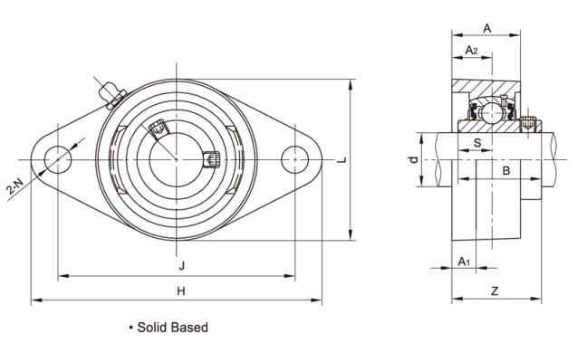 Stainless Steel Bearing Housing SSUCFL206A