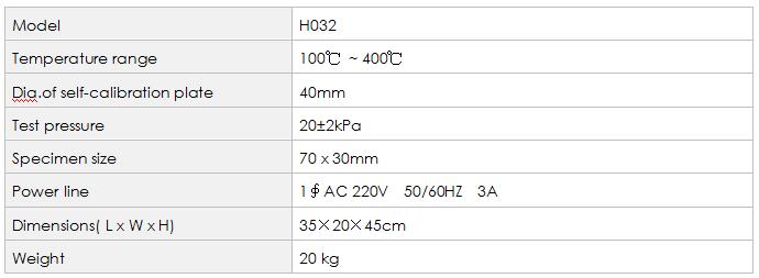 H032 Shoe Material Heat Resistance Tester