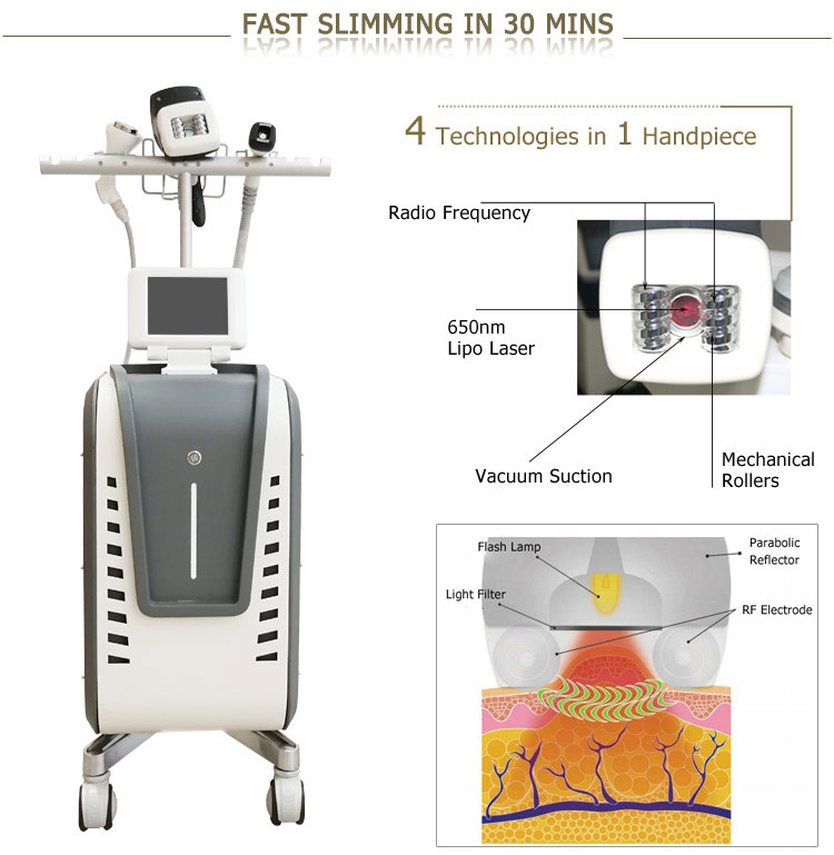 4 in 1 vacuum rf velashape machine