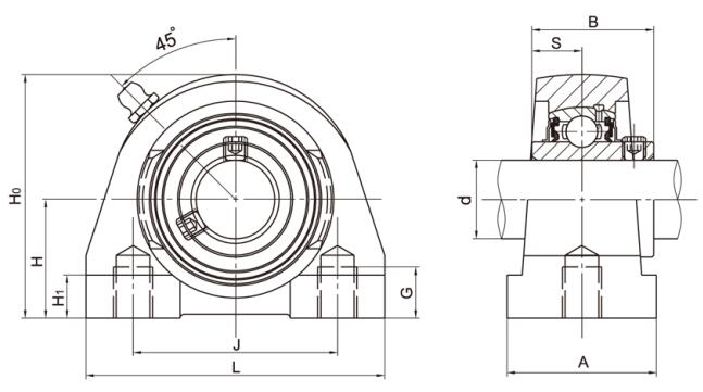 Stainless Steel Pillow Block SSUCPA207A