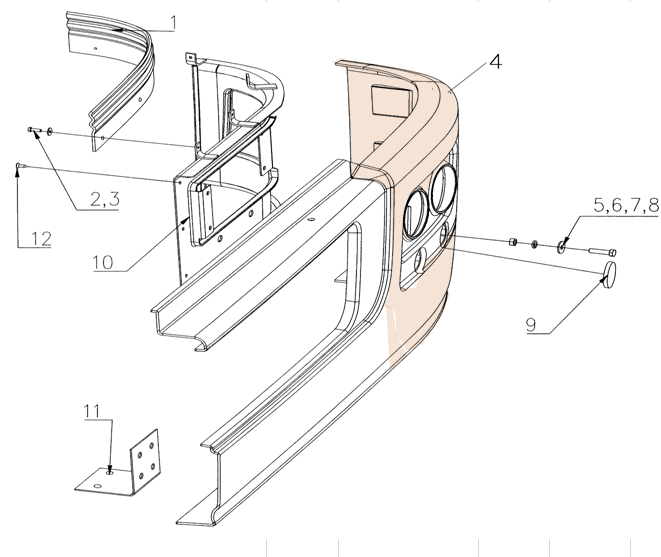 Bumper Left Section