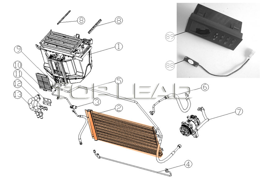 HOWO Condenser WG1642821005