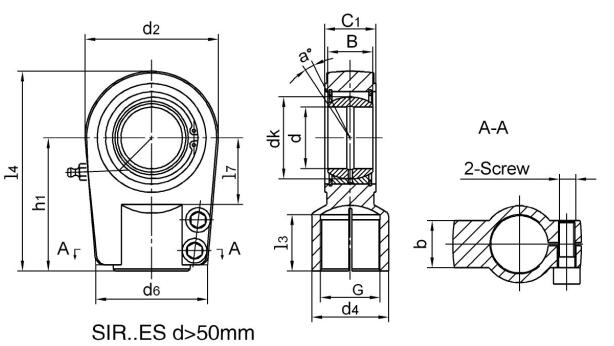 SIR90ES Hydraulic Rod Ends SIR90ES Hydraulic Rod Ends