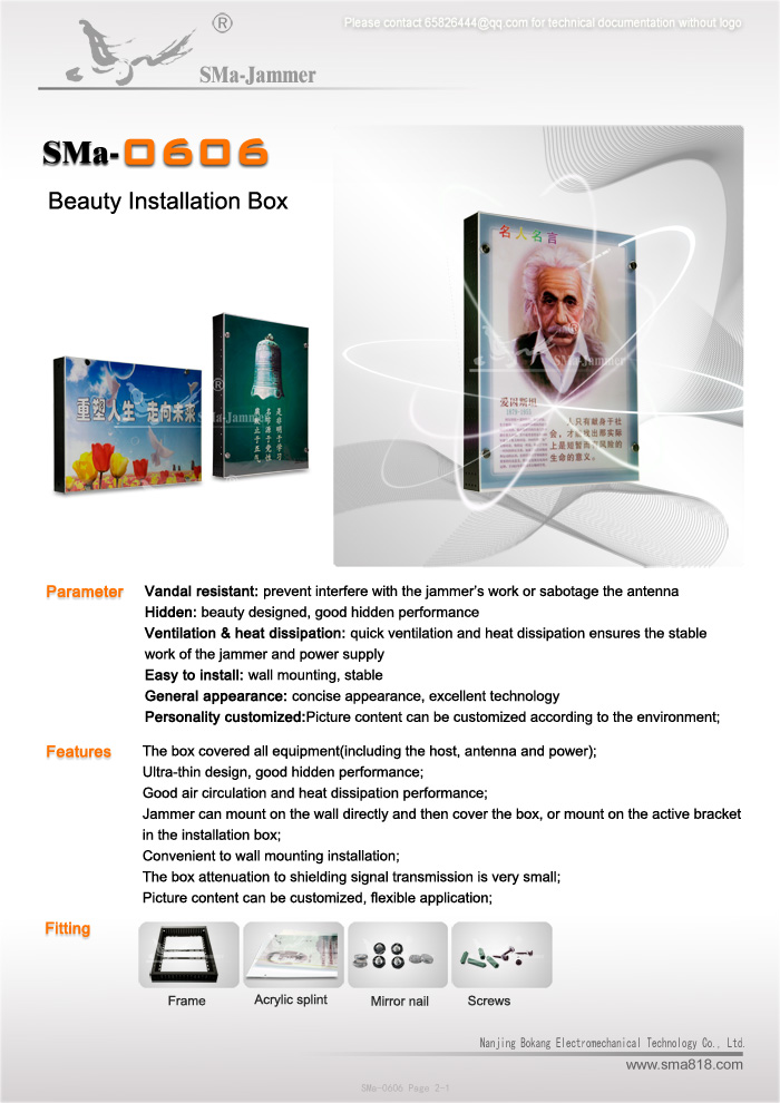 Beauty Jammer Installation Box Beauty Jammer Installation Box