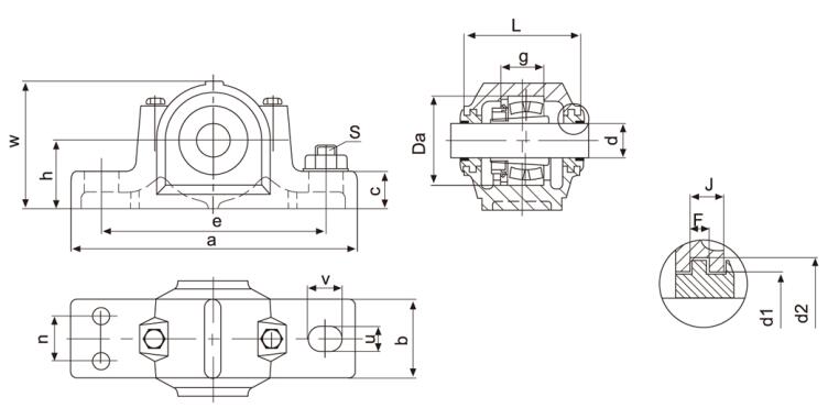 Plummer Block Bearing SNG510