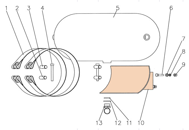 SINOTRUK Air Reservoir Bracket WG9718360005 SINOTRUK Air Reservoir Bracket WG9718360005