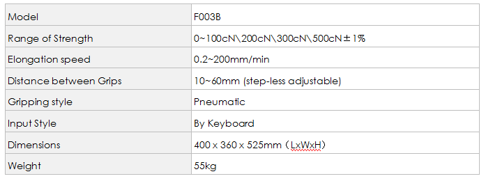 F003B Pneumatic Electronic Single Fiber Strength Tester