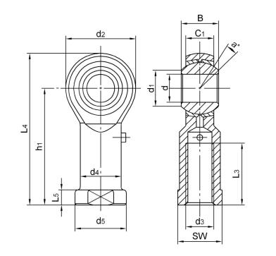 Carbon Steel Rod Ends PHS8 Carbon Steel Rod Ends PHS8
