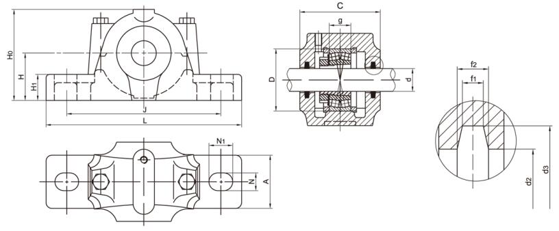 Plummer Block Bearing SN507