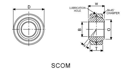 SOM16 Stainless Steel Spherical Bearing