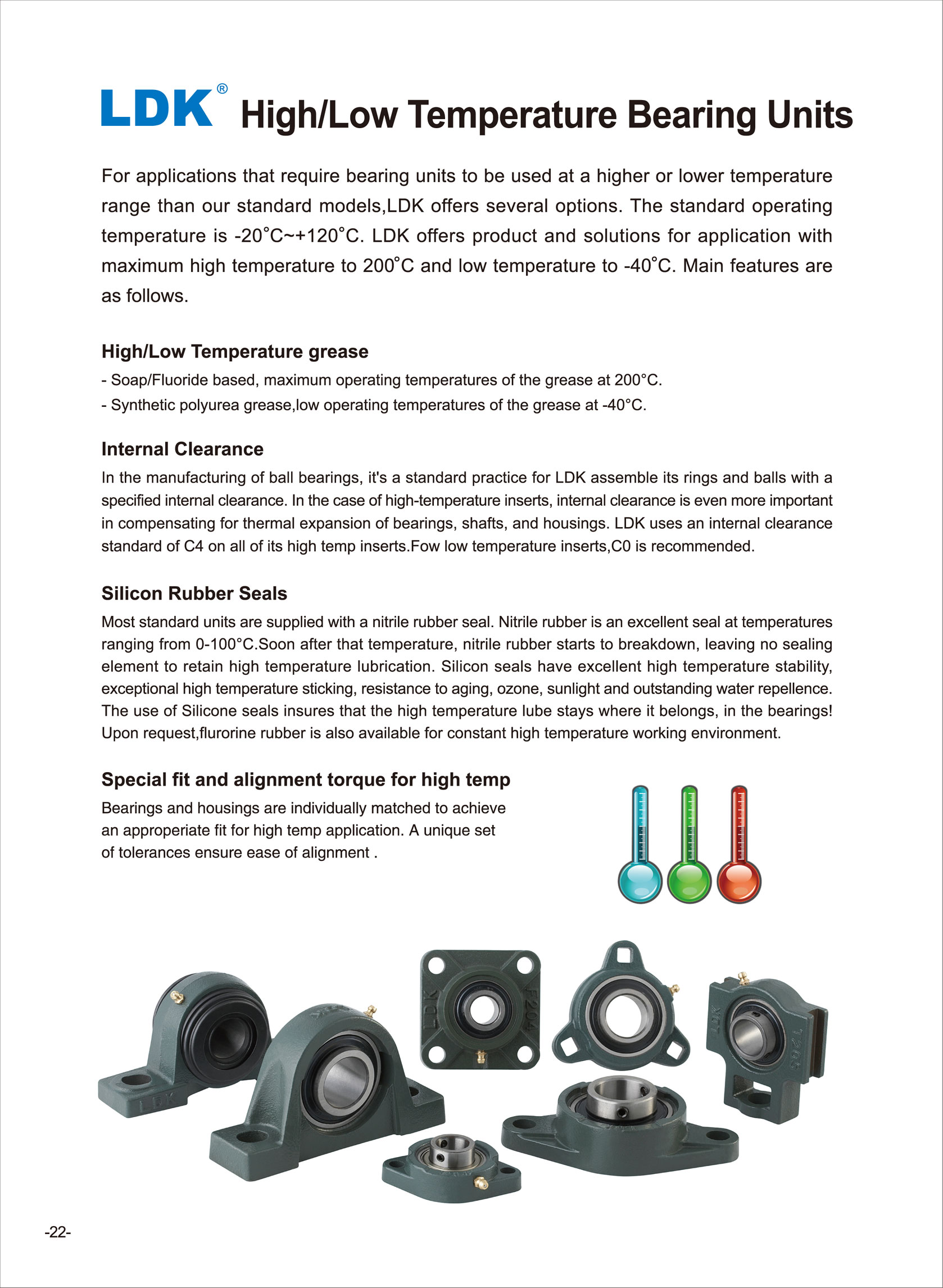 High/Low Tempertature Bearing